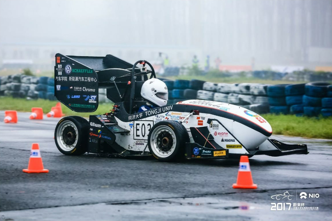 Tongji DIAN Racing, from Tongji University, ranked 4th in Formula Student China 2017 electric racing teams 1